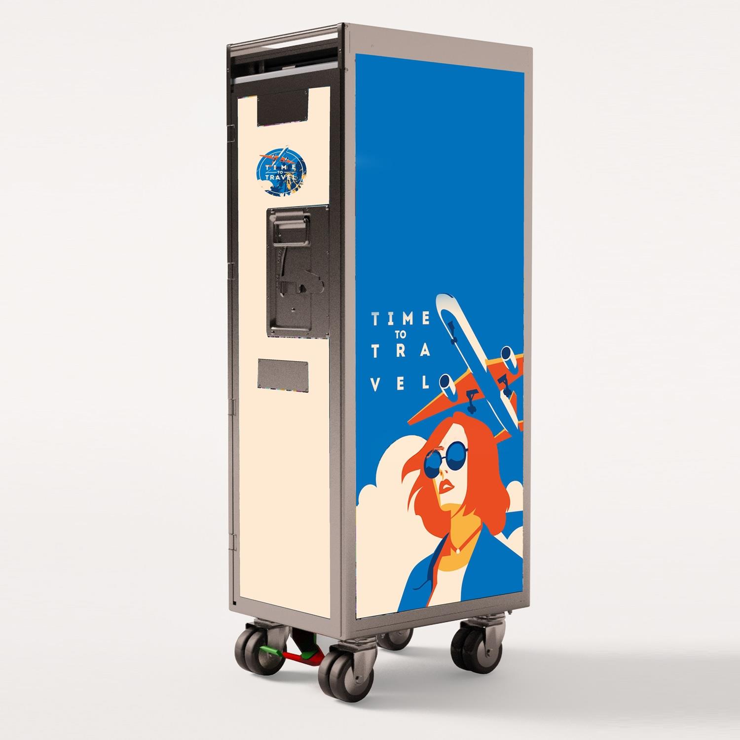 Time to Travel - Aircraft Half Size Trolley - TS-CC-HS-0019 | SkyArt