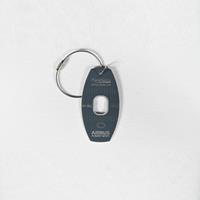 A320 Genuine Aircraft Skin Key Tag - Grey