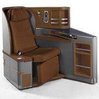 Sicma Lie-Flat First Class Seat - Alcantara