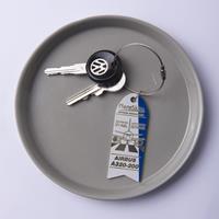 A320 Genuine Aircraft Skin Key Tag - Blue White