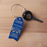 A320 Genuine Aircraft Skin Key Chain- Blue