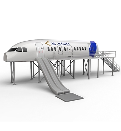 State-of-the-art A320-321 neo Cabin Emergency Evacuation Trainer for Air Astana. 