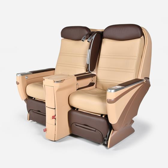 Sogerma Business Class Lie-Flat Seats Double Genuine Leather
