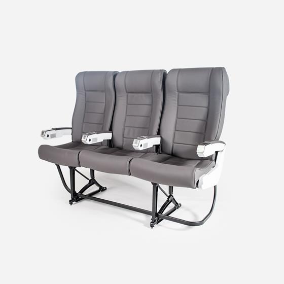 Sicma Economy Class Triple Seats - Faux Leather - Refurbished