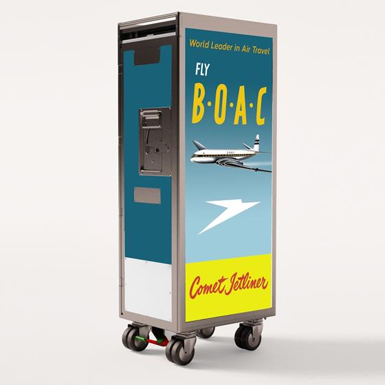 BOAC - Aircraft Half Size Trolley