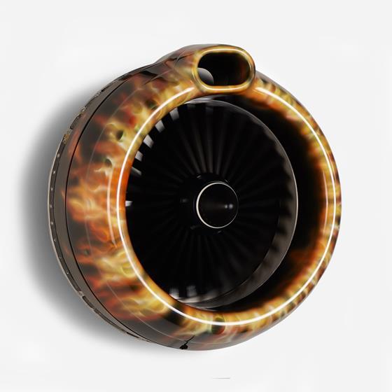 F27 Cowling Airbrushed Wall Art